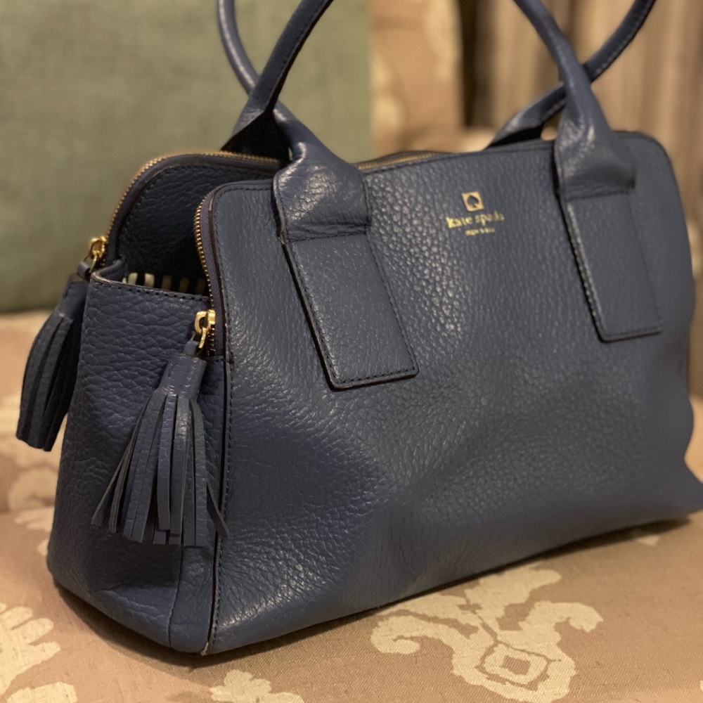 Blue Kate Spade handbag